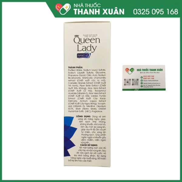 Dung dịch vệ sinh cao cấp tạo bọt Queen Lady